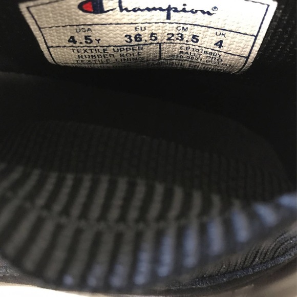 Champion Big Kids Rally Pro Shoes, Size 4.5y, Black / Red - Picture 7 of 7